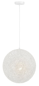 George Kovacs - P5570-44B - One Light Pendant - Entwined - Matte White