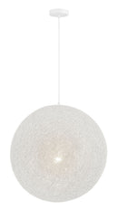 George Kovacs - P5571-44B - One Light Pendant - Entwined - Matte White