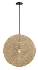George Kovacs - P5571-66A - One Light Pendant - Entwined - Coal Black