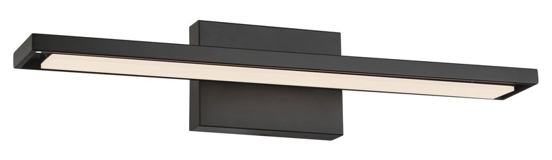 George Kovacs - P5581-66A-L - LED Bath Vanity - Parallel - Coal Black