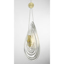 George Kovacs - P5600-884-L - LED Pendant - Topknot - Coal And Brushed Gold