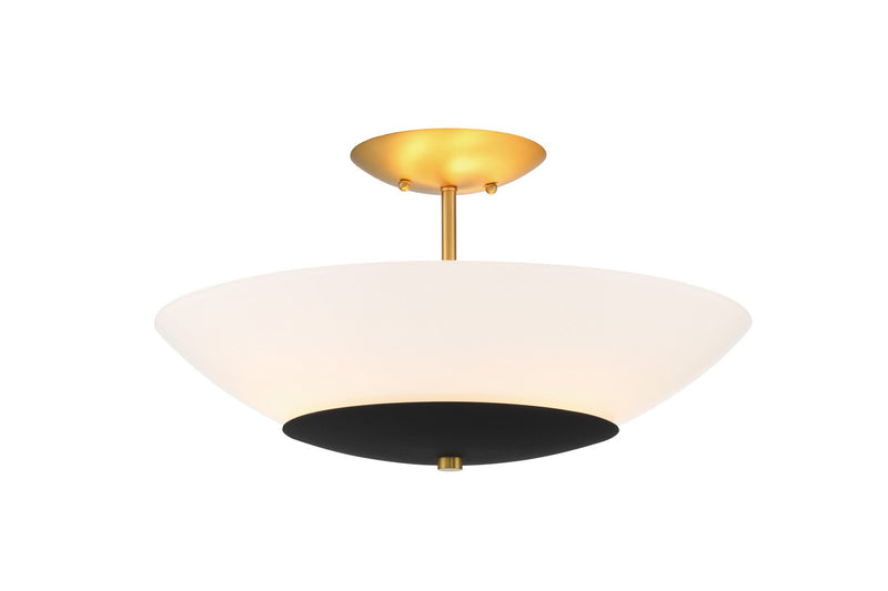 Minka-Lavery - 1701-781 - Three Light Flush Mount - Bax - Sand Coal
