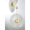 George Kovacs - P5601-884-L - LED Pendant - Topknot - Coal And Brushed Gold
