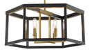 Six Light Pendant<br /><span style="color:#4AB0CE;">Entrega: 4-10 dias en USA</span><br /><span style="color:#4AB0CE;font-size:60%;">PREGUNTE POR ENTREGA EN PANAMA</span><br />Collection: UNION ESTATES<br />Finish: Coal And Soft Brass