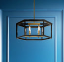 Minka-Lavery - 2116-726 - Six Light Pendant - UNION ESTATES - Coal And Soft Brass
