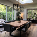 Eight Light Island Pendant<br /><span style="color:#4AB0CE;">Entrega: 4-10 dias en USA</span><br /><span style="color:#4AB0CE;font-size:60%;">PREGUNTE POR ENTREGA EN PANAMA</span><br />Collection: UNION ESTATES<br />Finish: Coal And Soft Brass