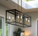 Minka-Lavery - 2118-726 - Eight Light Island Pendant - UNION ESTATES - Coal And Soft Brass