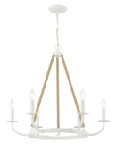 Minka-Lavery - 2126-655 - Six Light Chandelier - LANTON - Sand White