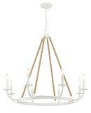 Minka-Lavery - 2128-655 - Eight Light Chandelier - LANTON - Sand White