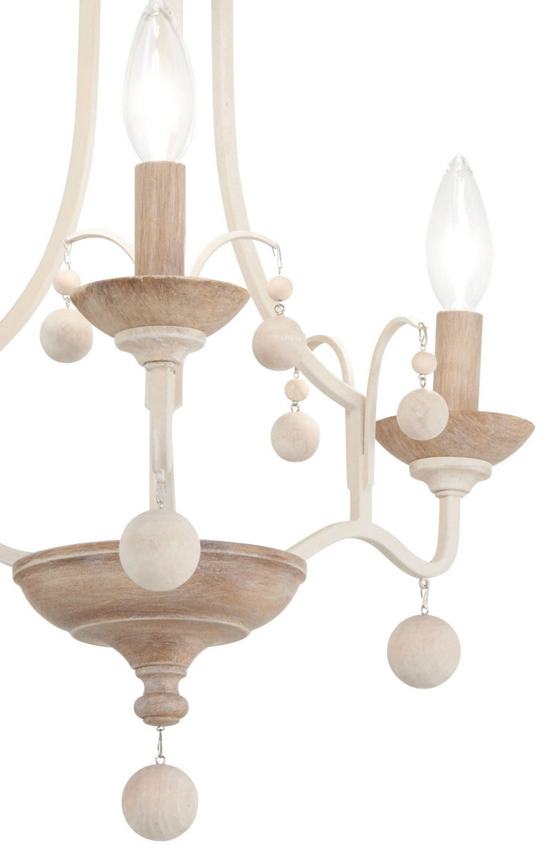Three Light Semi Flush Mount<br /><span style="color:#4AB0CE;">Entrega: 4-10 dias en USA</span><br /><span style="color:#4AB0CE;font-size:60%;">PREGUNTE POR ENTREGA EN PANAMA</span><br />Collection: Colonial Charm<br />Finish: White Wash