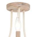 Three Light Semi Flush Mount<br /><span style="color:#4AB0CE;">Entrega: 4-10 dias en USA</span><br /><span style="color:#4AB0CE;font-size:60%;">PREGUNTE POR ENTREGA EN PANAMA</span><br />Collection: Colonial Charm<br />Finish: White Wash
