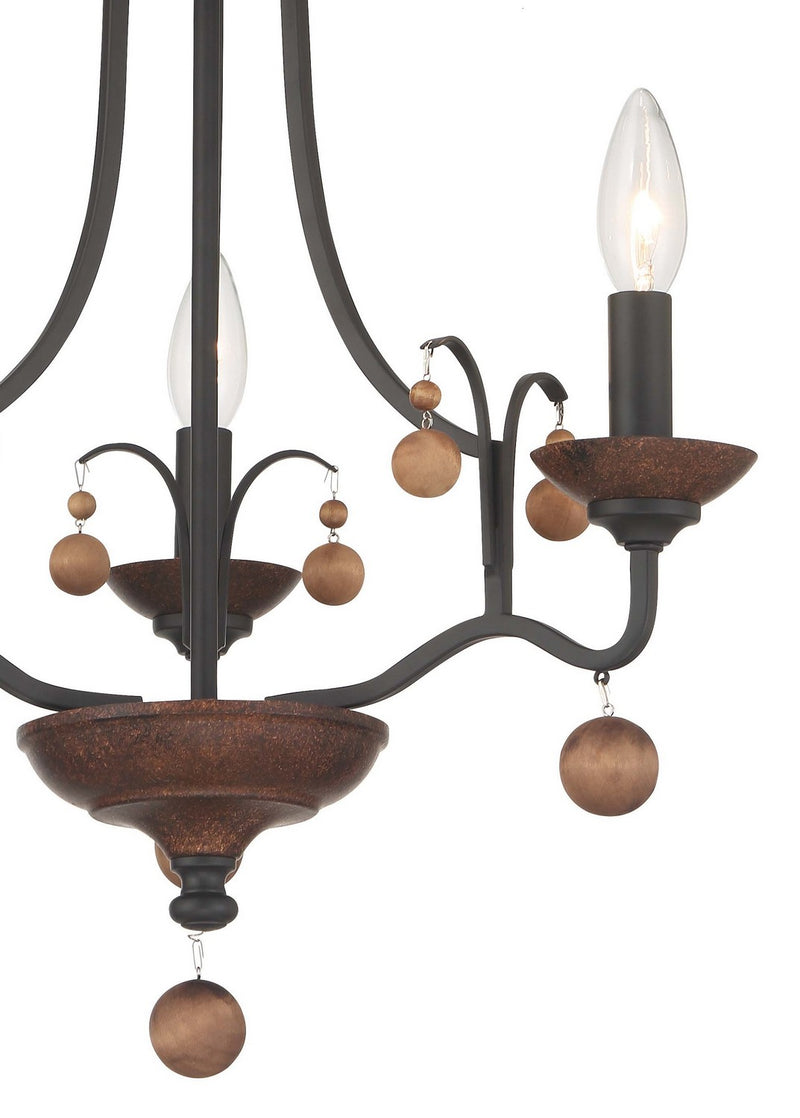 Three Light Semi Flush Mount<br /><span style="color:#4AB0CE;">Entrega: 4-10 dias en USA</span><br /><span style="color:#4AB0CE;font-size:60%;">PREGUNTE POR ENTREGA EN PANAMA</span><br />Collection: Colonial Charm<br />Finish: Old World Bronze