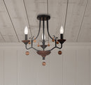 Minka-Lavery - 2662-723 - Three Light Semi Flush Mount - Colonial Charm - Old World Bronze