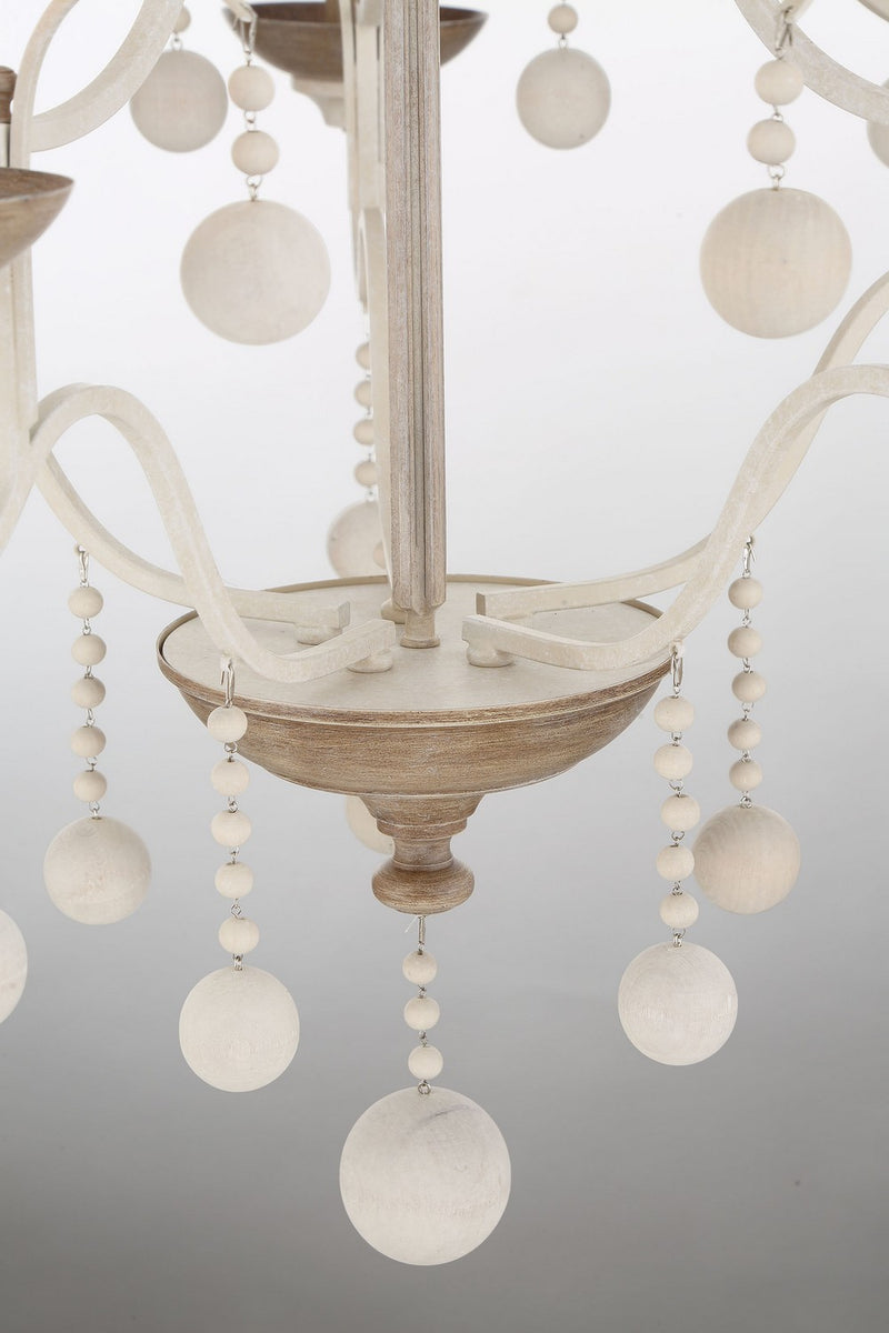 Three Light Chandelier<br /><span style="color:#4AB0CE;">Entrega: 4-10 dias en USA</span><br /><span style="color:#4AB0CE;font-size:60%;">PREGUNTE POR ENTREGA EN PANAMA</span><br />Collection: Colonial Charm<br />Finish: White Wash