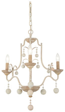 Three Light Chandelier<br /><span style="color:#4AB0CE;">Entrega: 4-10 dias en USA</span><br /><span style="color:#4AB0CE;font-size:60%;">PREGUNTE POR ENTREGA EN PANAMA</span><br />Collection: Colonial Charm<br />Finish: White Wash