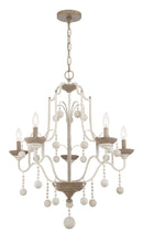 Five Light Chandelier<br /><span style="color:#4AB0CE;">Entrega: 4-10 dias en USA</span><br /><span style="color:#4AB0CE;font-size:60%;">PREGUNTE POR ENTREGA EN PANAMA</span><br />Collection: Colonial Charm<br />Finish: White Wash