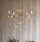 Minka-Lavery - 2665-717 - Five Light Chandelier - Colonial Charm - White Wash
