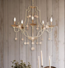 Minka-Lavery - 2665-717 - Five Light Chandelier - Colonial Charm - White Wash