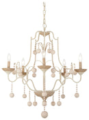 Five Light Chandelier<br /><span style="color:#4AB0CE;">Entrega: 4-10 dias en USA</span><br /><span style="color:#4AB0CE;font-size:60%;">PREGUNTE POR ENTREGA EN PANAMA</span><br />Collection: Colonial Charm<br />Finish: White Wash