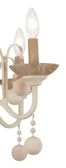 Nine Light Chandelier<br /><span style="color:#4AB0CE;">Entrega: 4-10 dias en USA</span><br /><span style="color:#4AB0CE;font-size:60%;">PREGUNTE POR ENTREGA EN PANAMA</span><br />Collection: Colonial Charm<br />Finish: White Wash