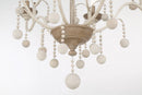 Nine Light Chandelier<br /><span style="color:#4AB0CE;">Entrega: 4-10 dias en USA</span><br /><span style="color:#4AB0CE;font-size:60%;">PREGUNTE POR ENTREGA EN PANAMA</span><br />Collection: Colonial Charm<br />Finish: White Wash