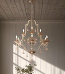 Minka-Lavery - 2669-717 - Nine Light Chandelier - Colonial Charm - White Wash