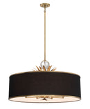 Minka-Lavery - 4588-672 - Eight Light Pendant - Caprio - Brushed Brass