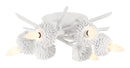 Minka-Lavery - 5904-655 - Six Light Flush Mount - North Fork by Robin Baron - Sand White