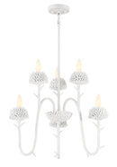 Minka-Lavery - 5906-655 - Six Light Pendant - North Fork by Robin Baron - Sand White