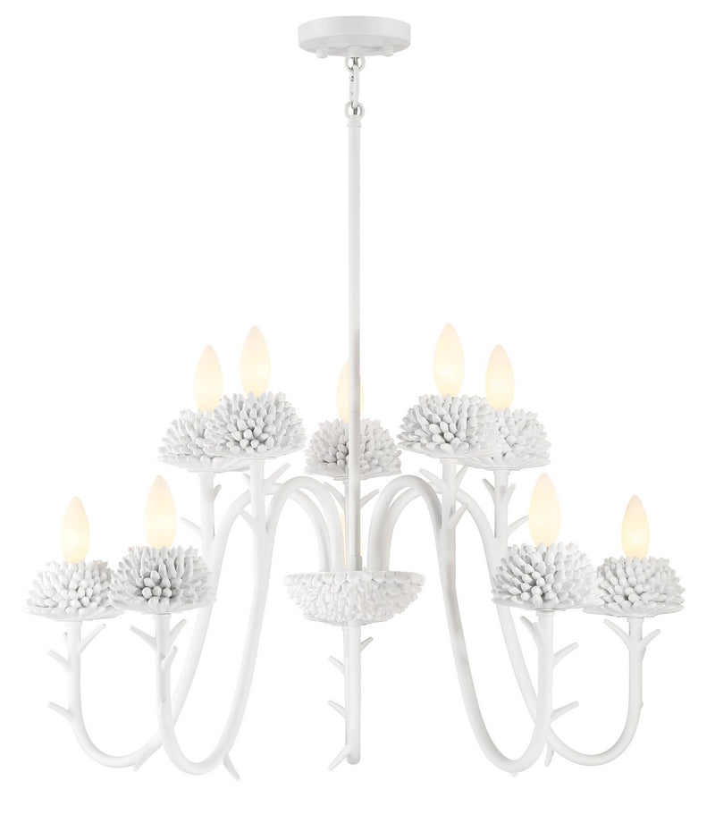 Minka-Lavery - 5907-655 - Ten Light Chandelier - North Fork - Sand White