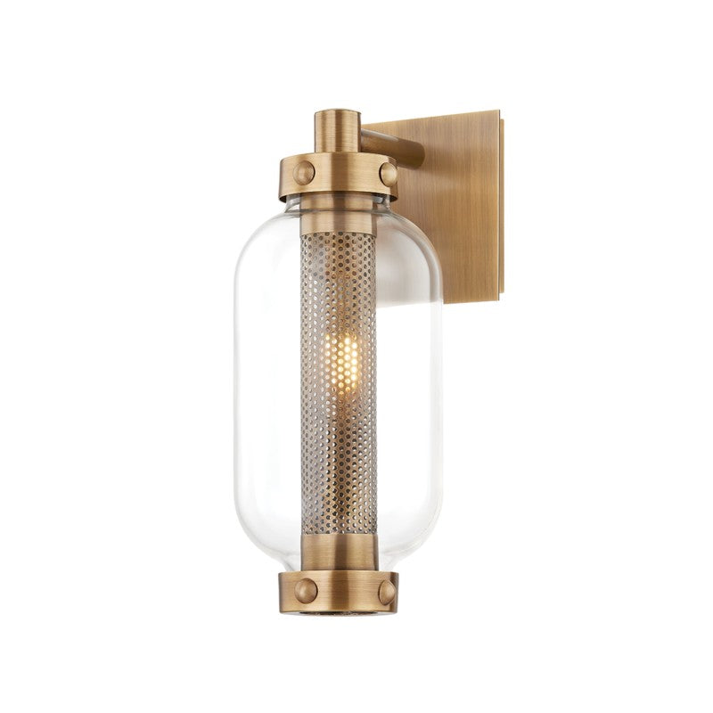 Troy Lighting - B7034-PBR - One Light Outdoor Wall Sconce - Atwater - Patina Brass