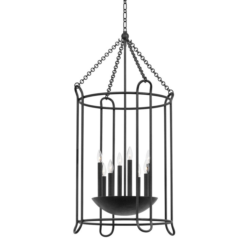 Troy Lighting - F4625-BI - Eight Light Lantern - Lassen - Black Iron