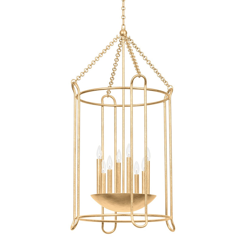 Troy Lighting - F4625-VGL - Eight Light Lantern - Lassen - Vintage Gold Leaf