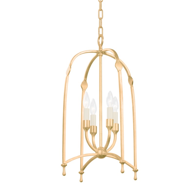 Troy Lighting - F8815-VGL - Four Light Lantern - Rhett - Vintage Gold Leaf