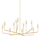 Troy Lighting - F9242-VGL - 12 Light Chandelier - Norman - Vintage Gold Leaf