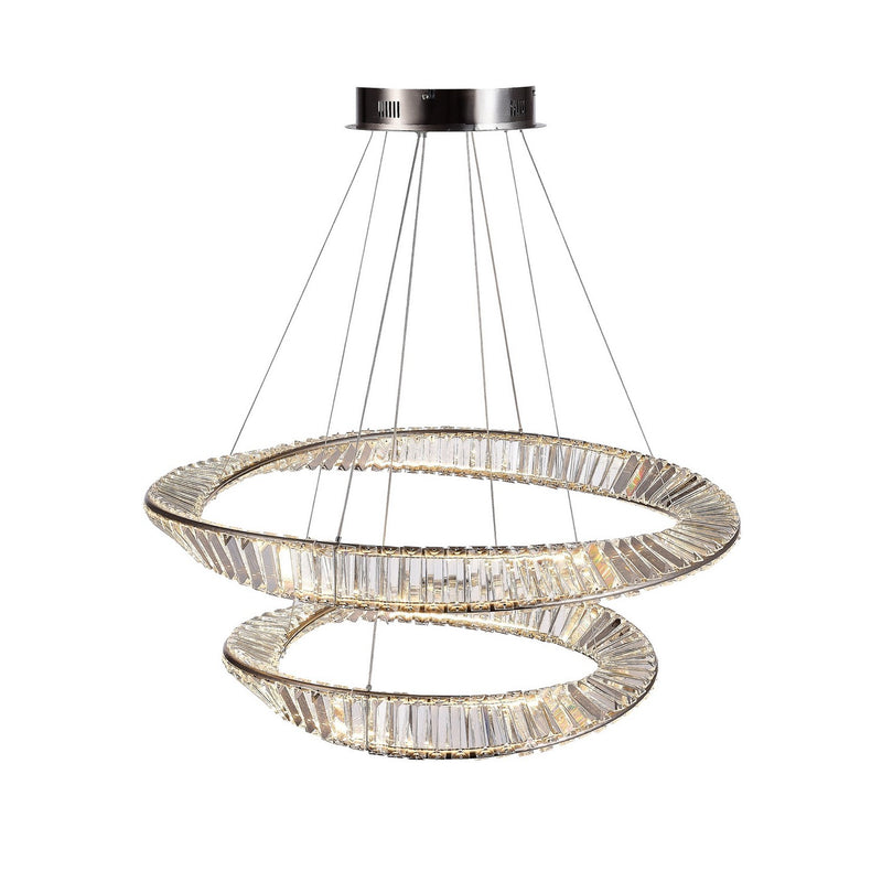 LED Chandelier<br /><span style="color:#4AB0CE;">Entrega: 4-10 dias en USA</span><br /><span style="color:#4AB0CE;font-size:60%;">PREGUNTE POR ENTREGA EN PANAMA</span><br />Collection: Stella<br />Finish: Satin Nickel