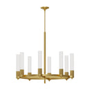 Eight Light Chandelier<br /><span style="color:#4AB0CE;">Entrega: 4-10 dias en USA</span><br /><span style="color:#4AB0CE;font-size:60%;">PREGUNTE POR ENTREGA EN PANAMA</span><br />Collection: Rue<br />Finish: Brushed Gold