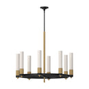 Alora - CH416108MBBG - Eight Light Chandelier - Rue - Matte Black/Brushed Gold