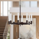 Alora - CH416108WB - Eight Light Chandelier - Rue - Warm Bronze