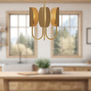 Alora - CH450715AG - Three Light Chandelier - Seno - Aged Gold