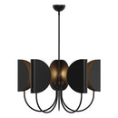 Alora - CH450732MB - Five Light Chandelier - Seno - Matte Black