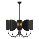 Alora - CH450732MB - Five Light Chandelier - Seno - Matte Black