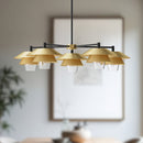Alora - CH475138BGCL - Five Light Chandelier - Tetsu - Brushed Gold/Clear Glass