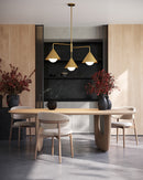 Alora - CH485245BGOP - Three Light Chandelier - Remy - Brushed Gold/Opal Glass