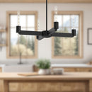 Alora - CH607225MB - Four Light Chandelier - Claire - Matte Black