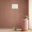 Alora - FL418761BGIL - One Light Floor Lamp - Issa - Brushed Gold/Ivory Linen