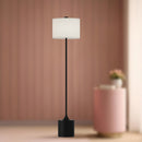 Alora - FL418761MBIL - One Light Floor Lamp - Issa - Matte Black/Ivory Linen