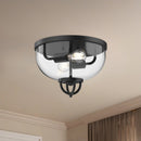 Alora - FM461102MB - Two Light Flush Mount - Lancaster - Matte Black