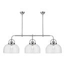 Three Light Linear Pendant<br /><span style="color:#4AB0CE;">Entrega: 4-10 dias en USA</span><br /><span style="color:#4AB0CE;font-size:60%;">PREGUNTE POR ENTREGA EN PANAMA</span><br />Collection: Lancaster<br />Finish: Chrome
