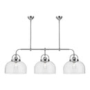 Three Light Linear Pendant<br /><span style="color:#4AB0CE;">Entrega: 4-10 dias en USA</span><br /><span style="color:#4AB0CE;font-size:60%;">PREGUNTE POR ENTREGA EN PANAMA</span><br />Collection: Lancaster<br />Finish: Chrome